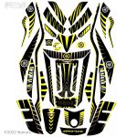 پد کامل ضد خش و ضد ضربه یاماها آروکس مدل blk-ylw