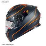 کلاه کاسکت فک متحرک ردلاین مدل NSN23 BLK-ORANGE