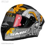 کلاه کاسکت فک ثابت SMK استلار مدل SAMURAI (MA276)