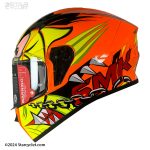 کلاه کاسکت فک ثابت SMK استلار مدل MONSTER (GL743)