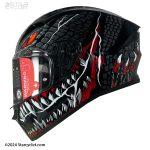 کلاه کاسکت فک ثابت SMK استلار مدل TAOTEI (GL263)