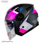 کلاه کاسکت بدون فک DA1 مدل 402 windy-pink