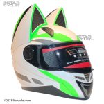 کلاه کاسکت فک ثابت نوترینوس مدل WHT-GREEN