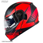 کلاه کاسکت فک متحرک DA1 مدل BLACK-RED105