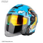 کلاه کاسکت سومان 523 مدل LADY-BLUE