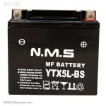 باتری مناسب بنلی 150 و هیرو مدل ان ام اس 12V5a کوتاه