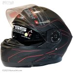 کلاه کاسکت فک متحرک ردلاین مدل BLK-RD-NSH