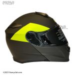 کلاه کاسکت فک متحرک اوریجین مدل DELTA BASIC BLK-YELLO