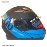 کلاه کاسکت فک متحرک دبلیو استاندارد مدل BLU-BLK-MT