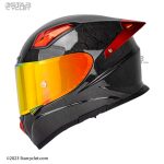 خرید کلاه کاسکت فک ثابت SOMAN مدل X8 SNAKE-RED