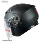 کلاه کاسکت بدون فک RED LINE مدل 956-1 MATT-BLACK