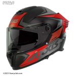 کلاه کاسکت فک ثابت اکسیس مدل BLK-RED 405