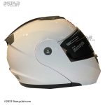 کلاه کاسکت فک متحرک EK مدل WHT BLK