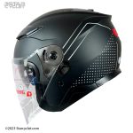 کلاه کاسکت RED LINE مدل 956-10 MATT-BLACK-GRAY