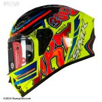 کلاه کاسکت فک ثابت SMK استلار مدل GRAFFITI (GL437)