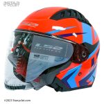 کلاه کاسکت بدون فک LS2 مدل COPTER-ORANGE