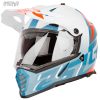 خرید کلاه کاسکت اندرو LS2 مدل PIONEER WHITE-BLUE-ORANGE