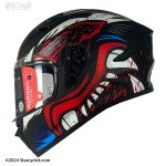 کلاه کاسکت فک ثابت SMK استلار مدل ANIMAL (MA231)