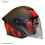 کلاه کاسکت ردلاین مدل 966 BLK-RED