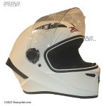 کلاه کاسکت فک ثابت RAPIDO مدل 982 WHITE مناسب برای نوجوان و بانوان