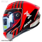 کلاه کاسکت فک ثابت AXXIS مدل SONAR-RED