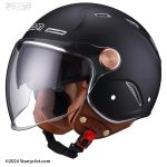 کلاه کاسکت وسپایی BEON مدل B122 MAT-BLACK