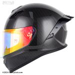 کلاه کاسکت فک ثابت سومان مدل F1-GLOSS CARBON