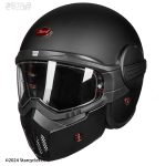 کلاه کاسکت فک متحرک BEON مدل 705-MAT BLACK