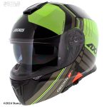 کلاه کاسکت فک متحرک AXXIS مدل GECKO GLOSS-GREEN