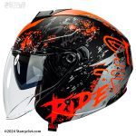 کلاه کاسکت LS2 مدل TWISTER-RIDE RED