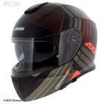 کلاه کاسکت فک متحرک AXXIS مدل GECKO-GLOSS-RED