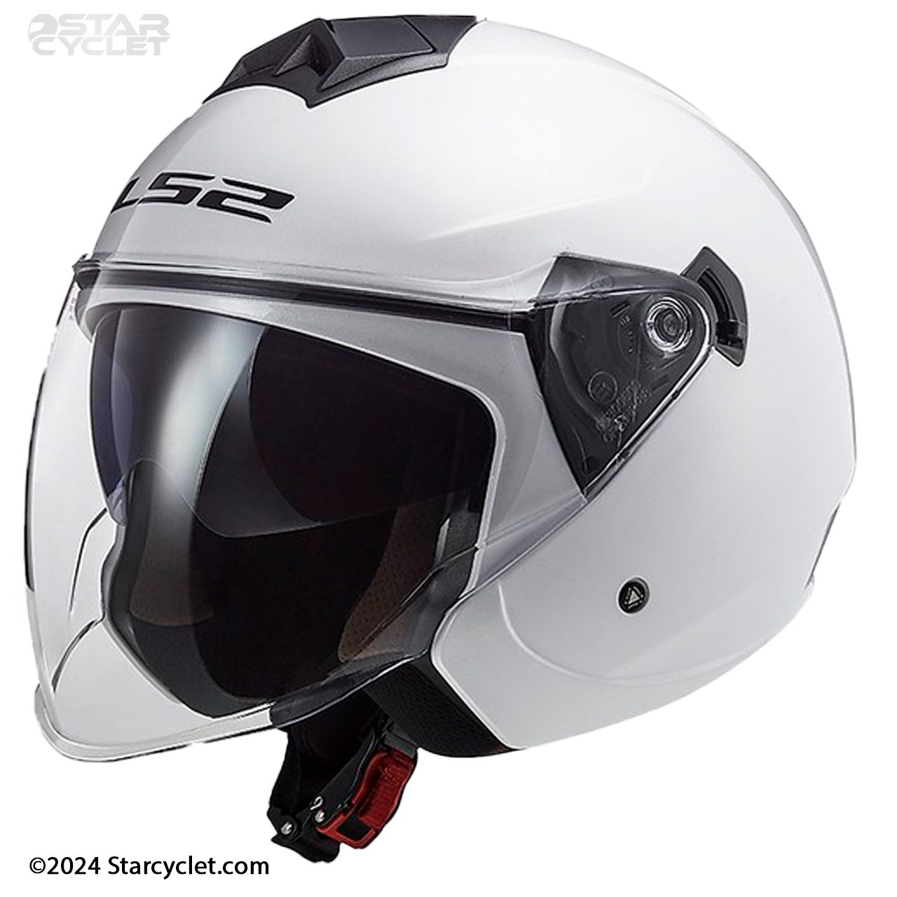 خرید کلاه کاسکت بدون فک LS2 مدل TWISTER WHITE