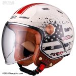 کلاه کاسکت BEON مدل B122-FLAG WHT