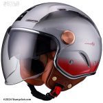 کلاه کاسکت BEON مدل B122-SILVER RED