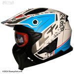 کلاه کاسکت فک جدا LS2 مدل DRIFTER-DEVOR WHITE