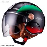 کلاه کاسکت BEON مدل B122-BLACK FLAG