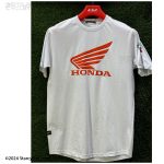 تیشرت آستین کوتاه طرح هوندا مدل WHITE