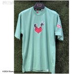 تیشرت آستین کوتاه طرح کاپلی مدل LIGHT GREEN