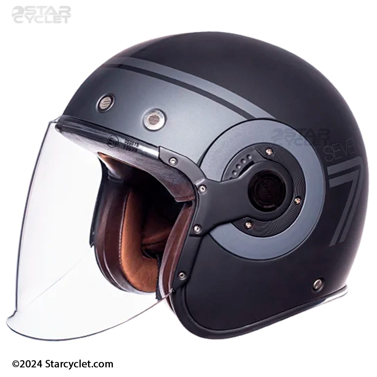 کلاه کاسکت SMK مدل RETRO JET-SEVEN (MA260)