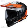 خرید کلاه کاسکت ادونچری JUST ONE مدل J34 WHITE-FLUO-ORANGE-BLACK