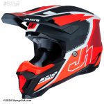 خرید کلاه کاسکت کراسی JUST ONE مدل J40 RED-WHITE-BLACK