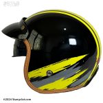 کلاه کاسکت وسپایی RED LINE مدل 936 BLACK-YELLOW