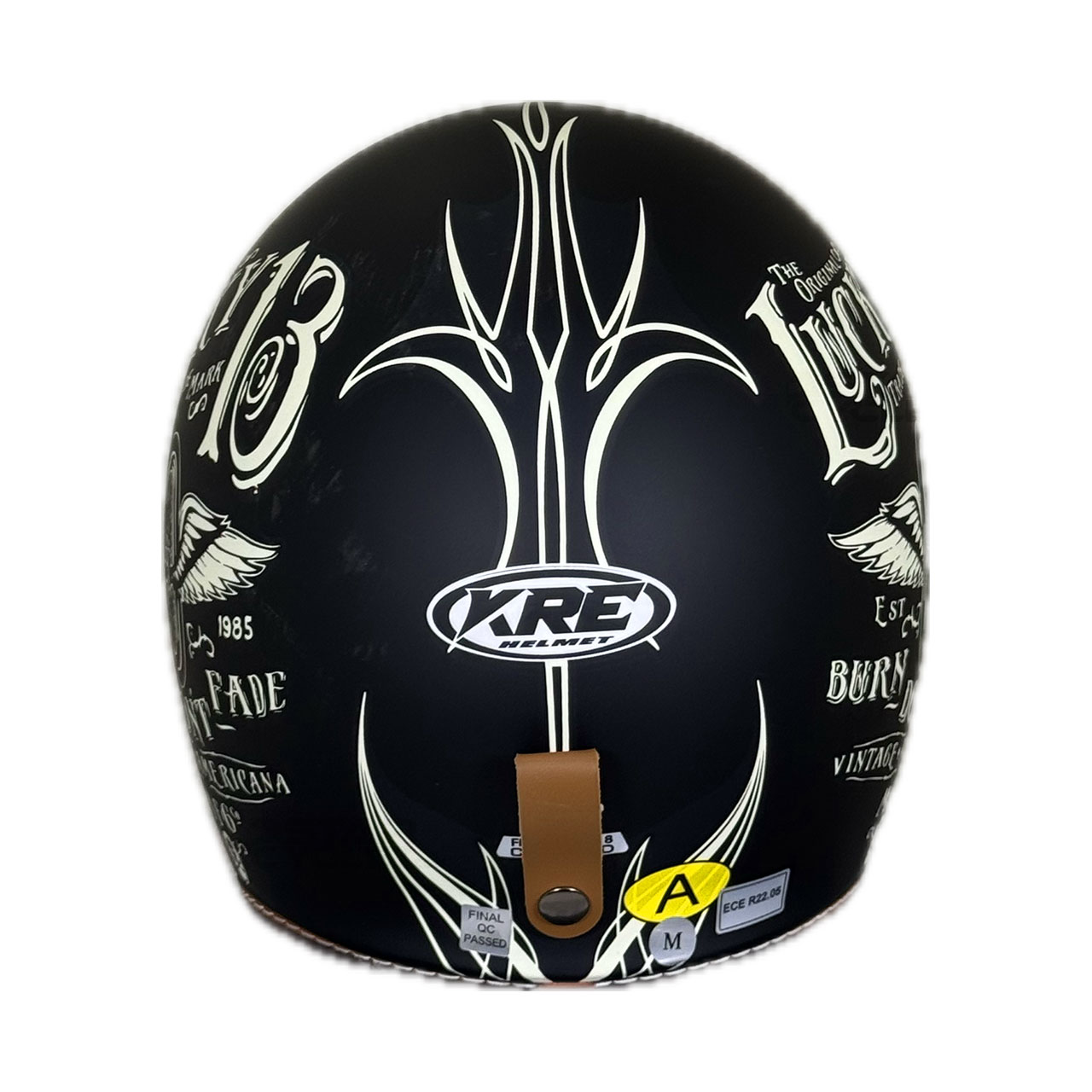 نما پشت کلاه کاسکت وسپایی KRE مدل LUCKY13