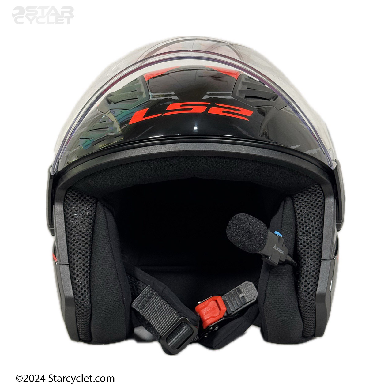 خرید کلاه کاسکت LS2 مدل 616-BLK-RD بلوتوث دار