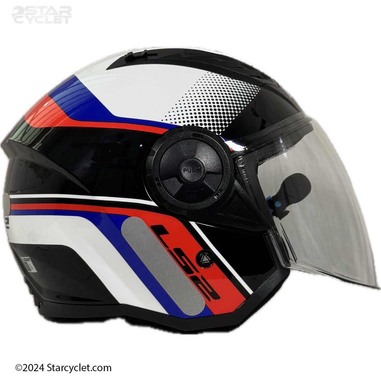 خرید کلاه کاسکت LS2 مدل 616-RD-BLU بلوتوث دار