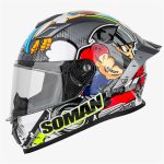 خرید کلاه کاسکت SOMAN مدل F1-CRAZY-GREY