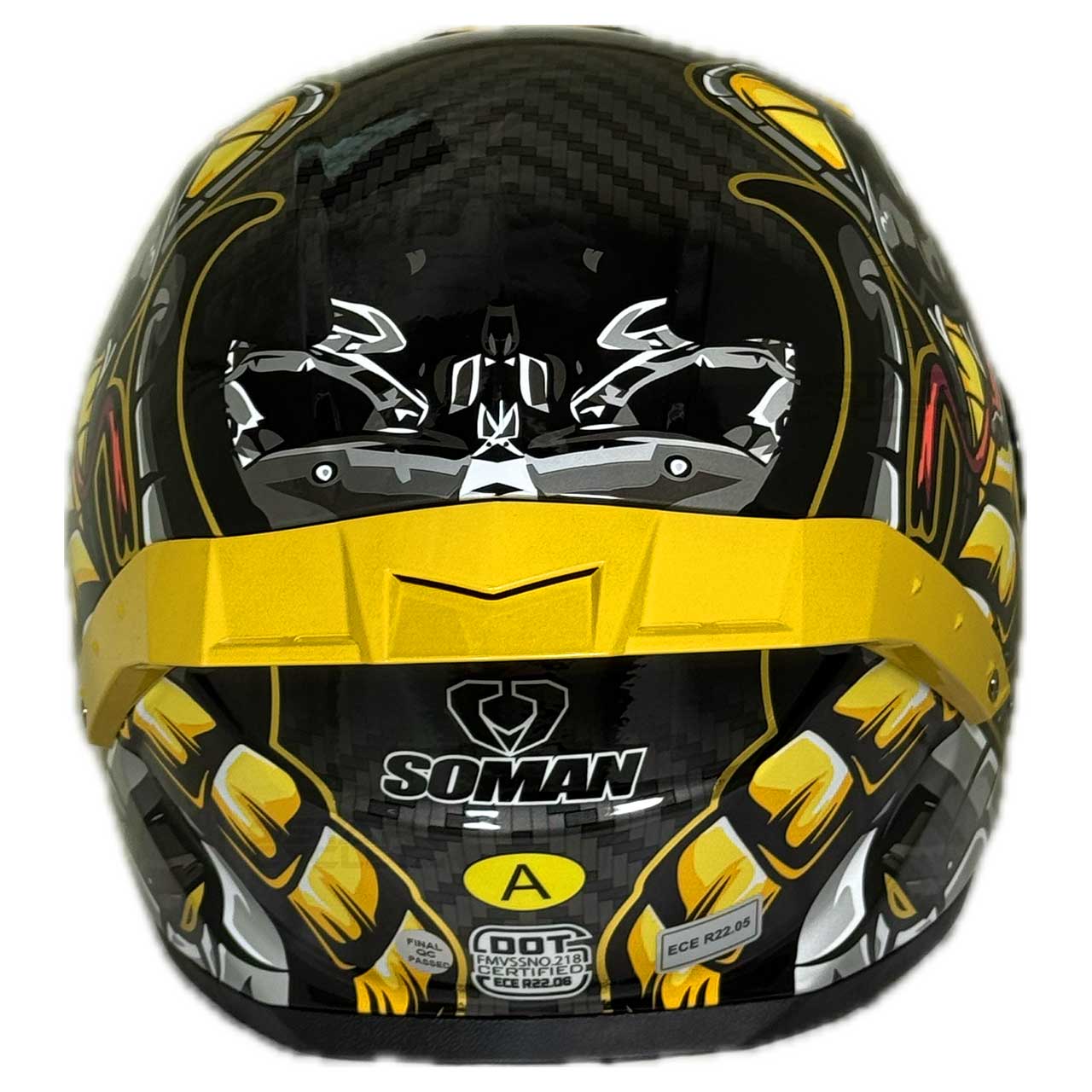 کیفیت کلاه کاسکت SOMAN مدل F1 MAMBAMOTO-YL