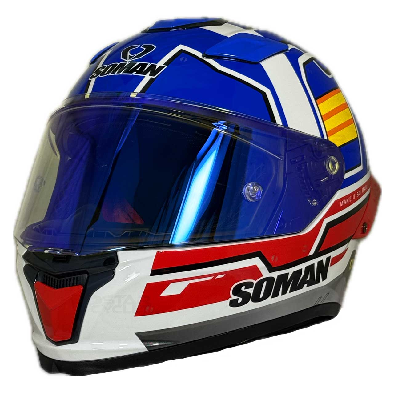 بررسی کلاه کاسکت SOMAN مدل F1 SPACE-BL