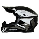 کیفیت کلاه کاسکت کراسی SOMAN مدل M11-BKWT