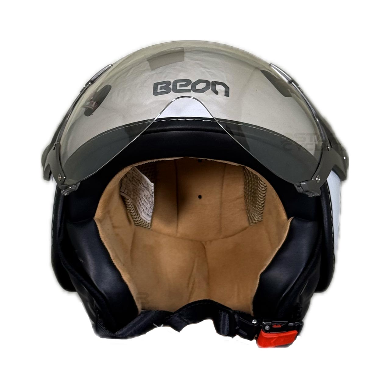 خرید کلاه کاسکت BEON مدل B-100 WHT-CAR